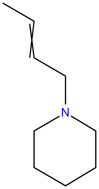 Image of 1-(2-butenyl)piperidine