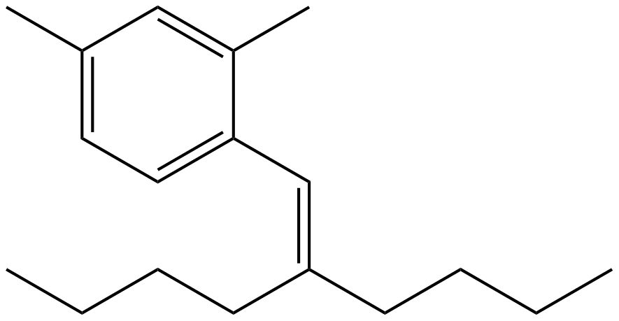 Image of 1-(2-butyl-1-hexenyl)-2,4-dimethylbenzene