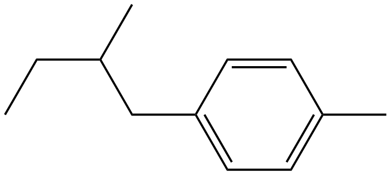 Image of 1-(2-methylbutyl)-4-methylbenzene