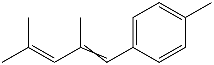 Image of 1-(2,4-dimethyl-1,3-pentadienyl)-4-methylbenzene