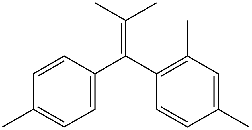 Image of 1-(2,4-dimethylphenyl)-1-(4-methylphenyl)-2-methyl-1-propene