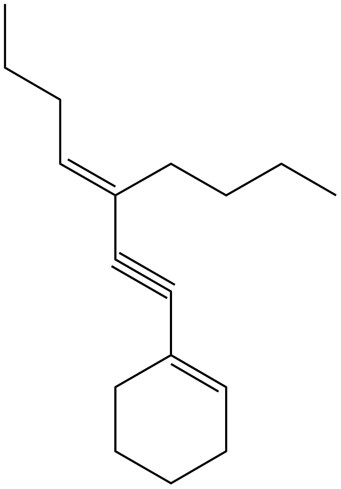 Image of 1-(3-butyl-3-hepten-1-yne)cyclohexene