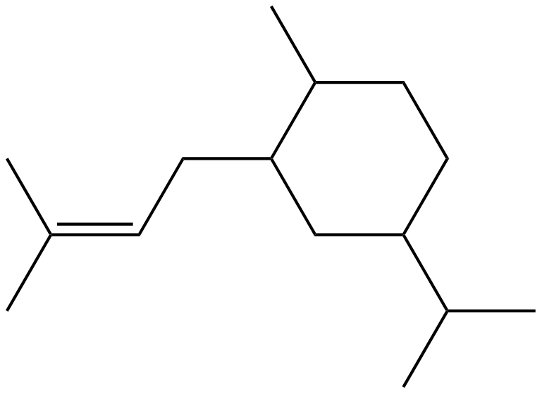 Image of 1-(3-methyl-2-butenyl)-2-methyl-5-(1-methylethyl)cyclohexane