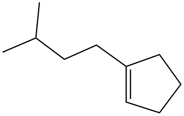 Image of 1-(3-methylbutyl)cyclopentene