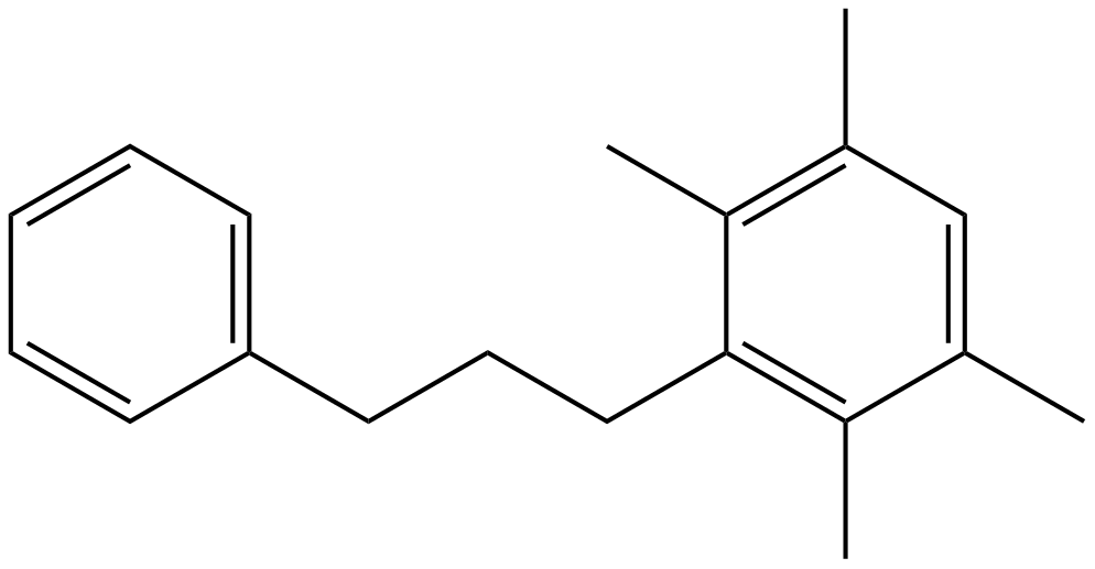 Image of 1-(3-phenylpropyl)-2,3,5,6-tetramethylbenzene