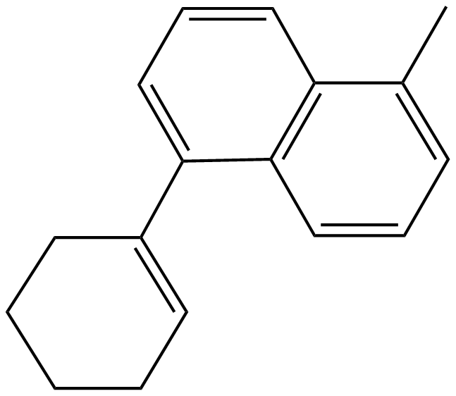 Image of 1-(5-methyl-1-naphthyl)cyclohexene