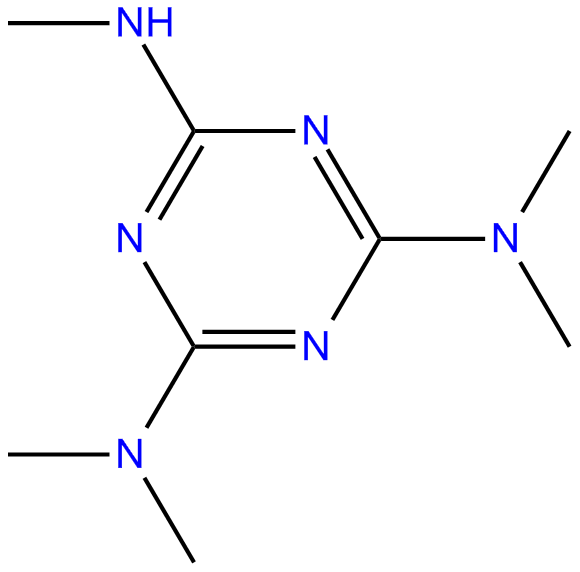 Image of 1-(methylamino)-3,5-bis(dimethylamino)-s-triazine