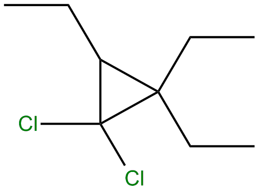Image of 1,1-dichloro-2,2,3-triethylcyclopropane