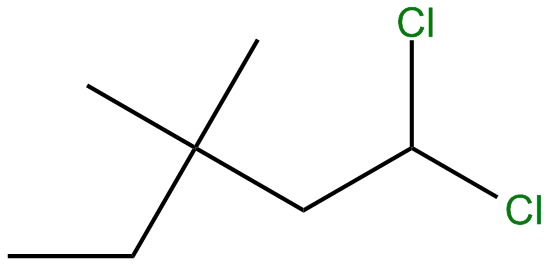 Image of 1,1-dichloro-3,3-dimethylpentane