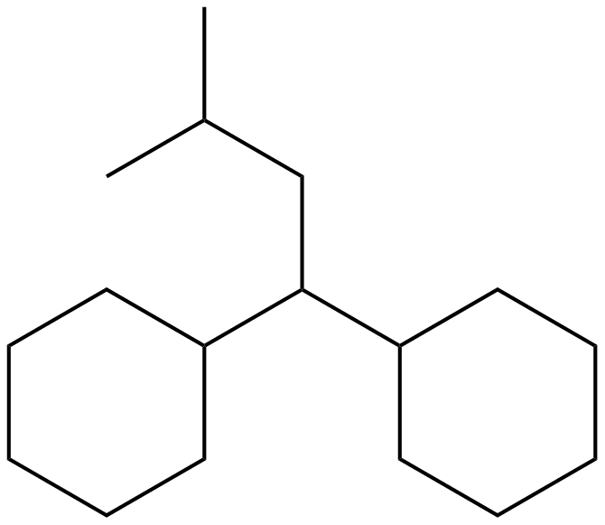 Image of 1,1-dicyclohexyl-3-methylbutane