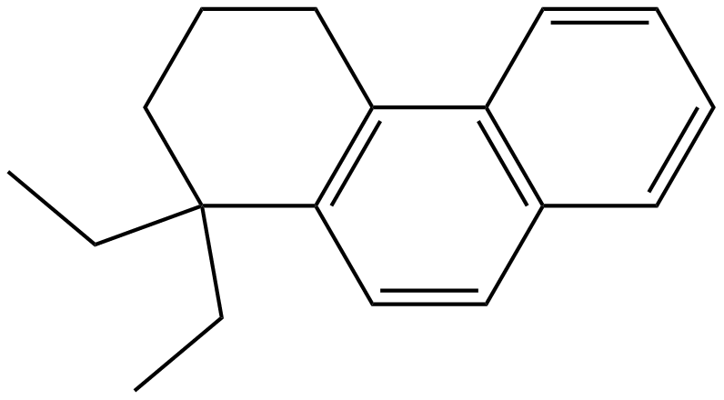 Image of 1,1-diethyl-1,2,3,4-tetrahydrophenanthrene
