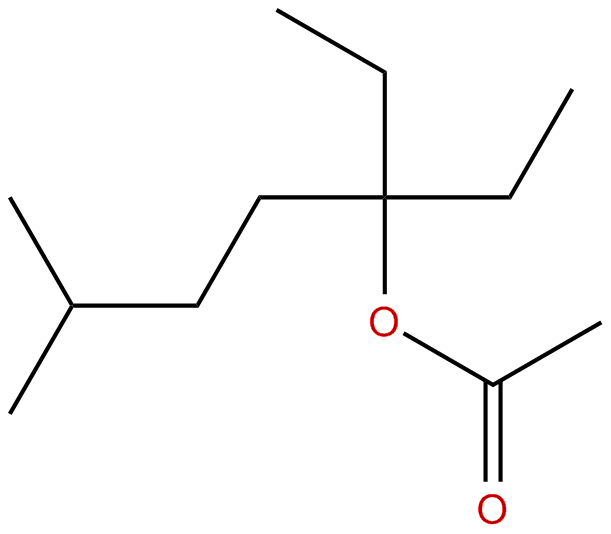 Image of 1,1-diethyl-4-methylpentyl ethanoate