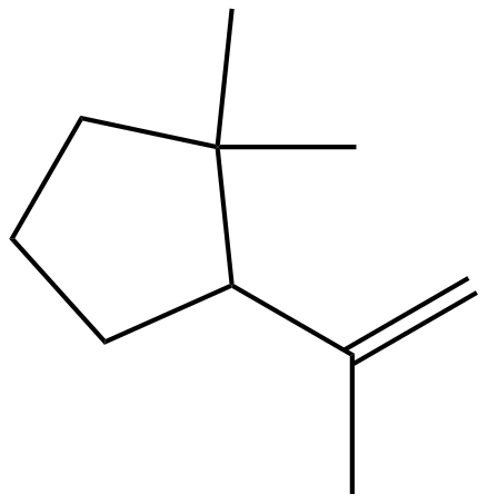 Image of 1,1-dimethyl-2-isopropenylcyclopentane
