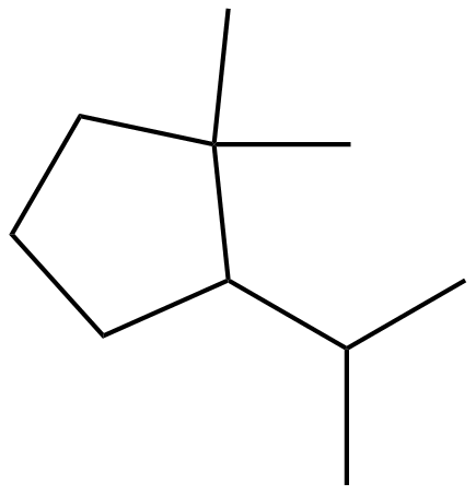 Image of 1,1-dimethyl-2-isopropylcyclopentane