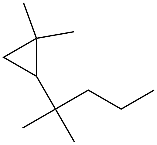 Image of 1,1-dimethyl-2-(1,1-dimethylbutyl)cyclopropane