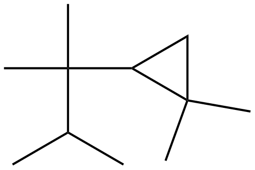 Image of 1,1-dimethyl-2-(1,1,2-trimethylpropyl)cyclopropane