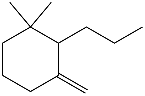 Image of 1,1-dimethyl-3-methylene-2-propylcyclohexane