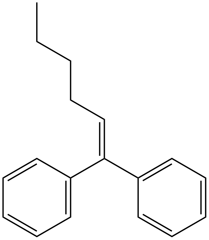 Image of 1,1-diphenyl-1-hexene