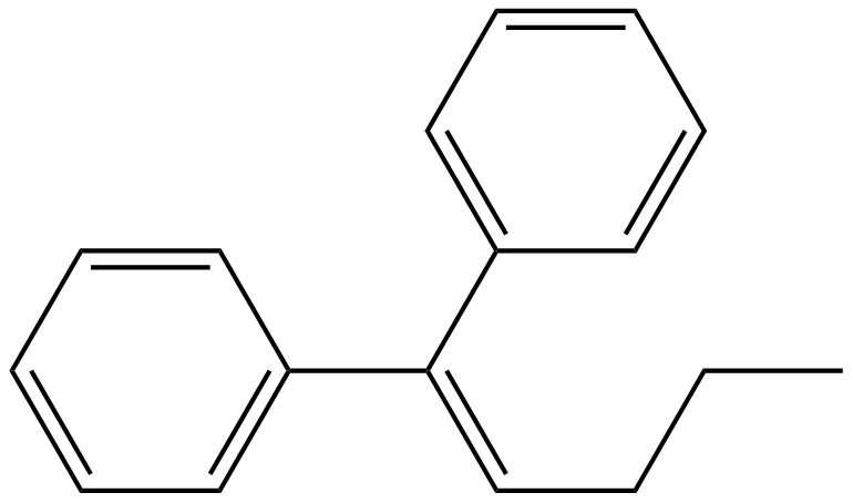 Image of 1,1-diphenyl-1-pentene