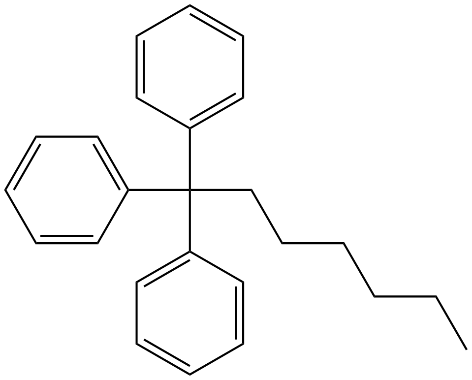 Image of 1,1,1-triphenylheptane