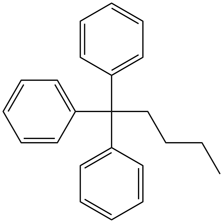 Image of 1,1,1-triphenylpentane