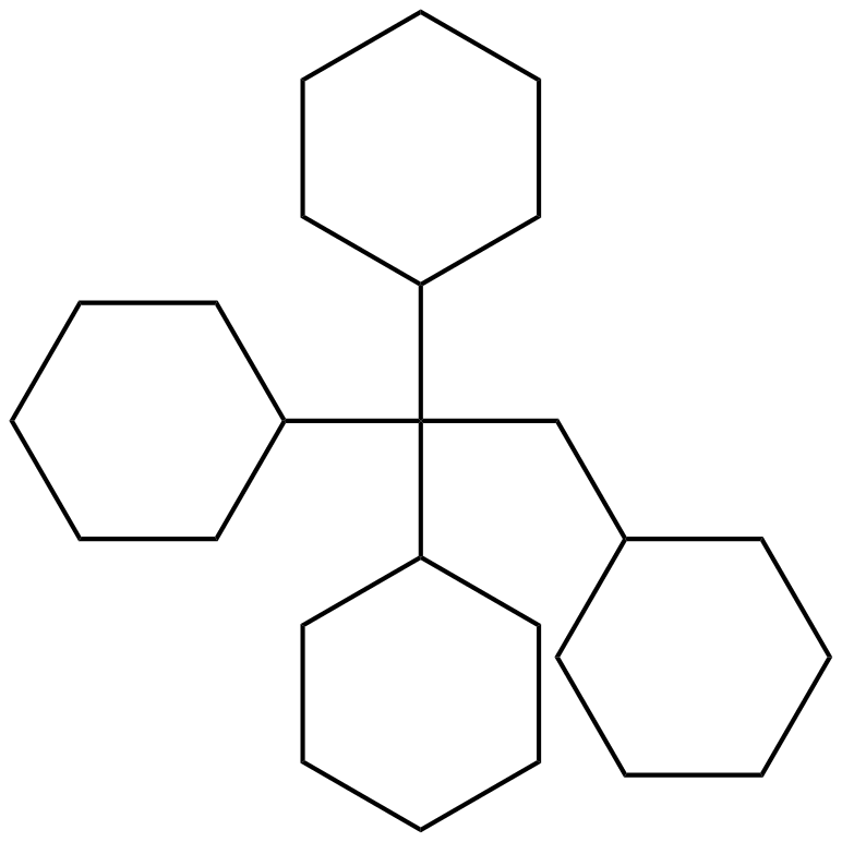 Image of 1,1,1,2-tetracyclohexylethane