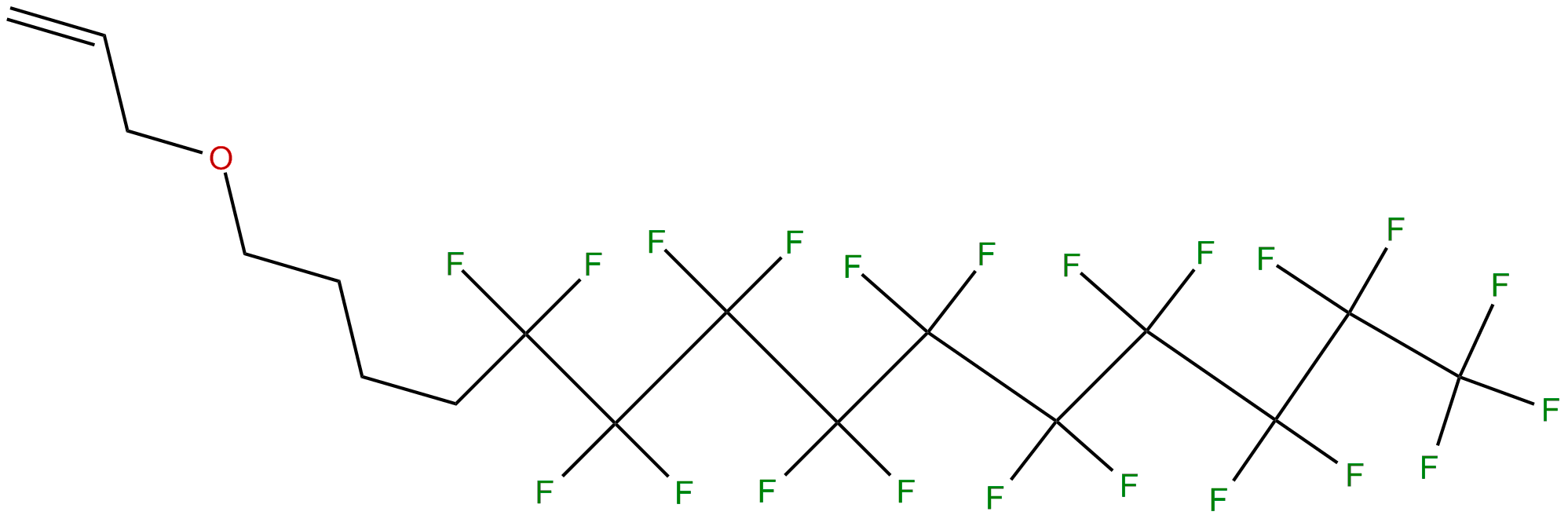Image of 1,1,1,2,2,3,3,4,4,5,5,6,6,7,7,8,8,9,9,10,10-heneicosafluoro-14-(2-propenyloxy)tetradecane
