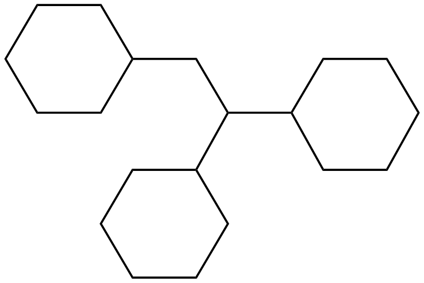 Image of 1,1,2-tricyclohexylethane
