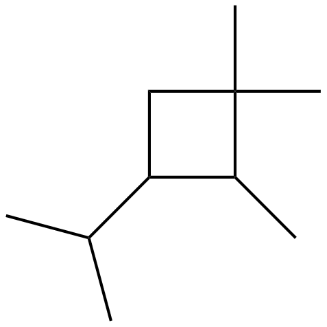 Image of 1,1,2-trimethyl-3-(1-methylethyl)cyclobutane