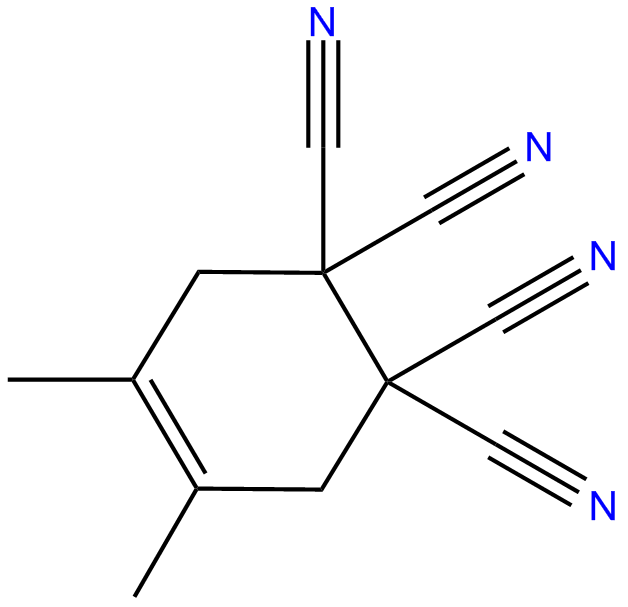 Image of 1,1,2,2-Cyclohex-4-enetetracarbonitrile, 4,5-dimethyl-