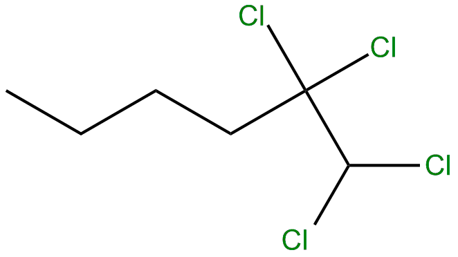 Image of 1,1,2,2-tetrachlorohexane