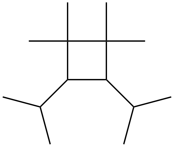 Image of 1,1,2,2-tetramethyl-3,4-bis(1-methylethyl)cyclobutane