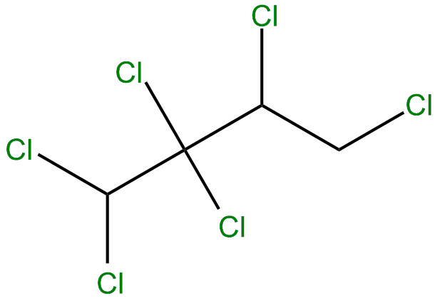 Image of 1,1,2,2,3,4-hexachlorobutane