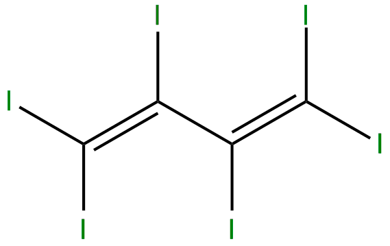 Image of 1,1,2,3,4,4-hexaiodo-1,3-butadiene