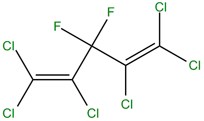 Image of 1,1,2,4,5,5-hexachloro-3,3-difluoro-1,4-pentadiene