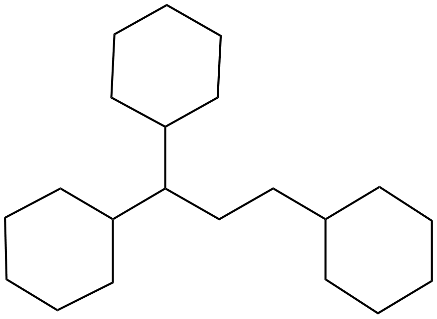 Image of 1,1,3-tricyclohexylpropane