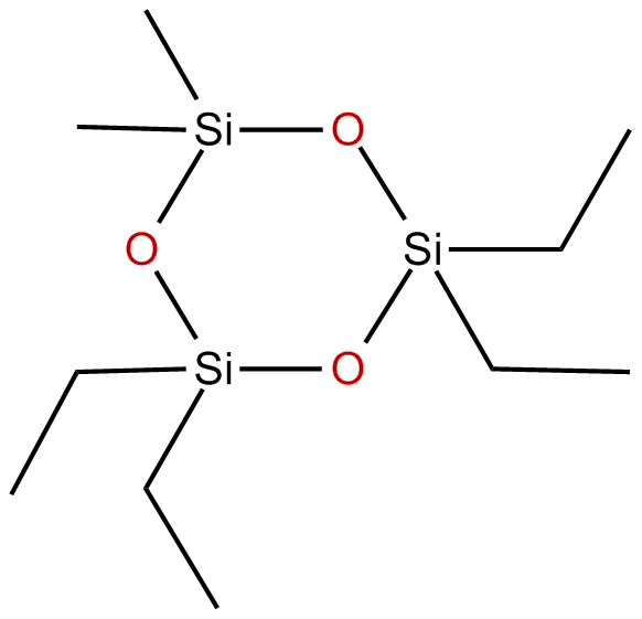 Image of 1,1,3,3-tetraethyl-5,5-dimethylcyclotrisiloxane