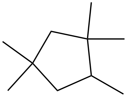 Image of 1,1,3,3,4-pentamethylcyclopentane