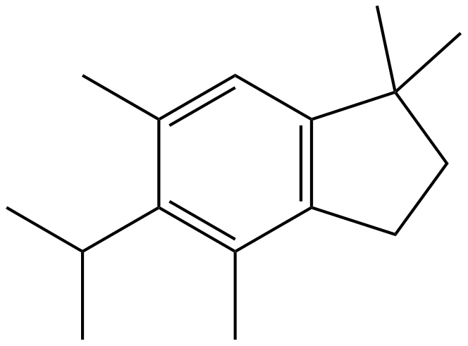 Image of 1,1,4,6-tetramethyl-5-(1-methylethyl)indan