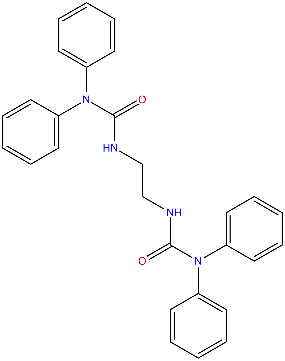 Image of 1,1'-ethylenebis[3,3-diphenylurea]