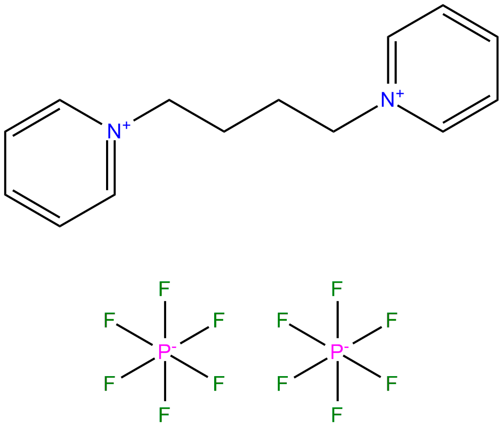Image of 1,1'-(butane-1,4-diyl)-bis(pyridinium) dihexafluorophosphate