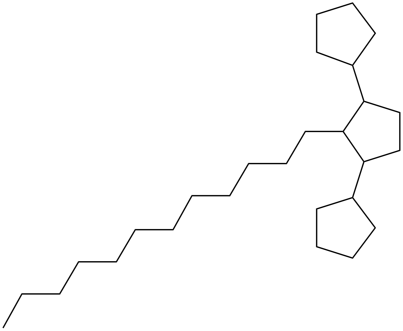 Image of 1,1':3',1''-tercyclopentane, 2'-dodecyl-