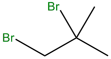 Image of 1,2-dibromo-2-methylpropane
