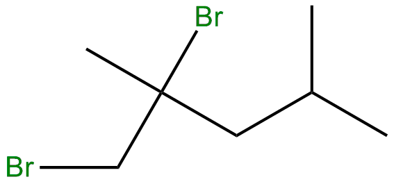 Image of 1,2-dibromo-2,4-dimethylpentane