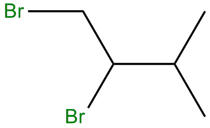 Image of 1,2-dibromo-3-methylbutane