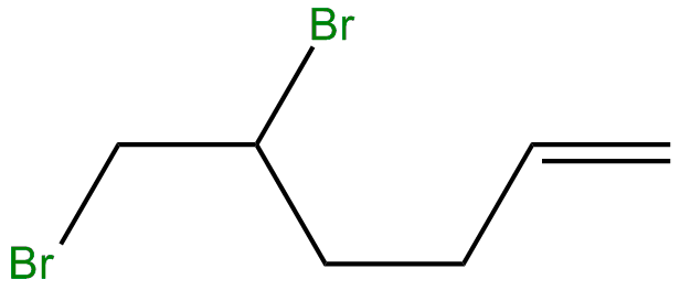 Image of 1,2-dibromo-5-hexene