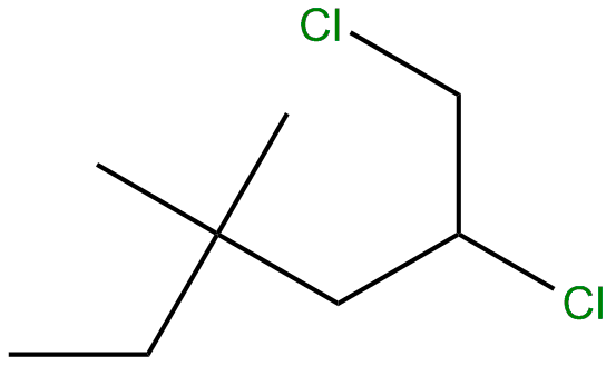 Image of 1,2-dichloro-4,4-dimethylhexane