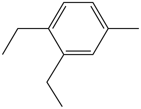 Image of 1,2-diethyl-4-methylbenzene