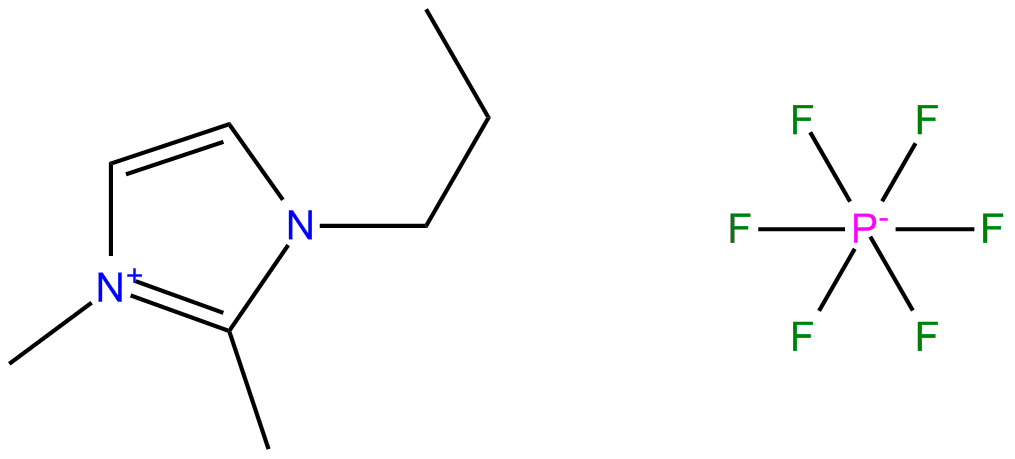 Image of 1,2-dimethyl-3-propylimidazolium hexafluorophosphate