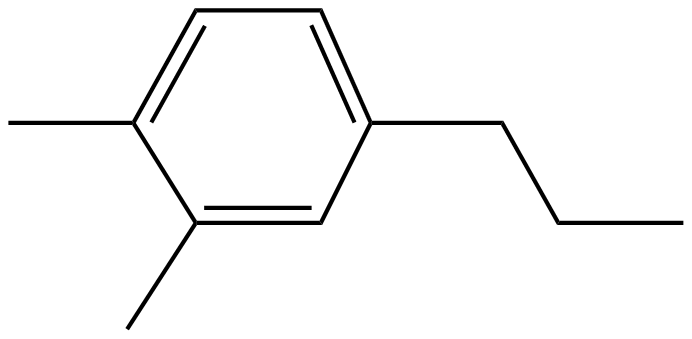 Image of 1,2-dimethyl-4-propylbenzene